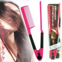 Jual SISIR ION CLIP ON DESIGN STRAIGHT HAIR DOUBLE V Model Sumpit Murah