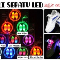 Jual PROMO MURAH !! Tali Sepatu LED Mix Warna Generasi Terbaru - Glow in Murah