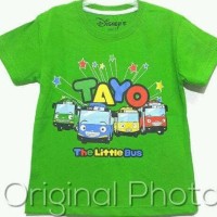 OBRAL!!! KAOS ANAK SIZE 1-6 TAYO THE LITTLE BUS HIJAU | KAOS KARAKTER
