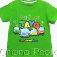 OBRAL!!! KAOS ANAK SIZE 1-6 TAYO THE LITTLE BUS HIJAU | KAOS ANAK