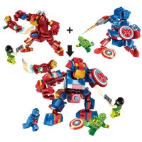 Jual Mainan blok lego Captain America HEROES ASSEMLE CAPTAIN AMERICA 145PCS Murah