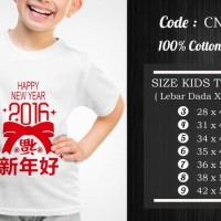 Jual Kaos Anak Imlek CNY018 T3009 Murah