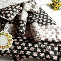 Jual Set Kasur Bayi Lucu Black and White Monkey Murah