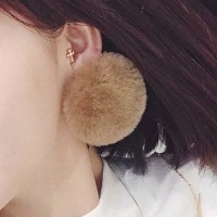 Jual Anting Korea PomPom ear clip no needle Murah