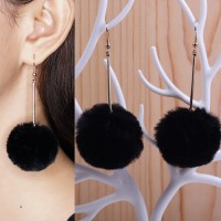 Jual Anting Korea PomPom long earrings Murah