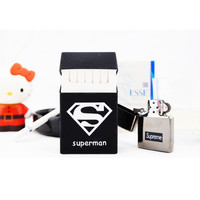 Jual Casing Kotak Rokok Anti Air Silicone Cover Logo Superman T1310 Murah