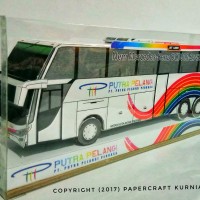 Jual Papercraft Bus Putra Pelangi Murah