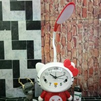 Jual Lampu Belajar Body + Jam Weker Hello Kitty #CD 6765 Murah