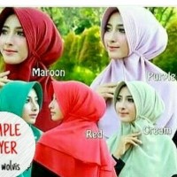 Jual Jilbab 2 layer Murah