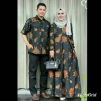 Jual Sarimbit batik gamis hitam manis Murah