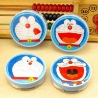 Jual kotak softlens doraemon bulat Cute Contact Lens Box Cartoon hcl017 Murah