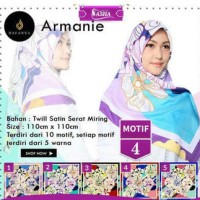 Jual Jilbab Segiempat Dafanya Armanie Satin Motif 4 Hijab Scraf Murah