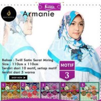 Jual Jilbab Segiempat Dafanya Armanie Satin Motif 3 Hijab Scraf Murah