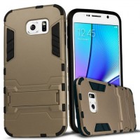 Hybrid Armor Kick Stand Case Casing Samsung Galaxy Note 5 - Gold