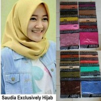 Jual hijab.jilbab.kerudung saudia persegi polos rawis Murah