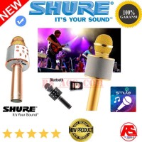 Jual MIC STUDIO KHUSUS SMULE SHURE LANGSUNG RECORDING KARAOKE DI HP CANGGIH Murah