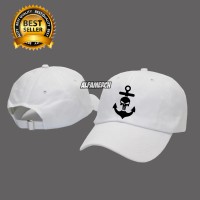 Jual TOPI BASEBALL PUTIH Murah JANGKAR KEREN ALFAMERCH Murah