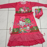 Jual SPECIAL gamis anak hello kitty melody pink collection HOTS PRODUCT Murah