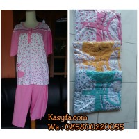 Grosir 3ps baju tidur wanita ukuran besar murah/Babydol jumbo amro ori