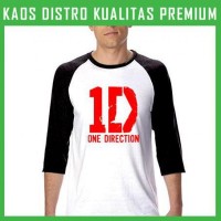 Jual Kaos One Direction Logo 7 Raglan RGL-ODN18 Murah