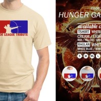 Jual Baju kaos Hunger Games MLT - Tshirt Oblong - Grosir Distro Ordinal Murah