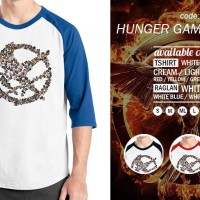 Jual Kaos Raglan Hunger Games Photo - Tshirt Oblong - Grosir Baju Distro Murah