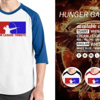 Jual Kaos Raglan Hunger Games - Tshirt Oblong - Grosir Baju Distro Ordinal Murah