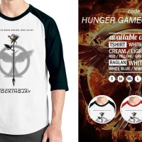 Jual Kaos Raglan Hunger Games Quote 05 - Tshirt Oblong - Grosir Baju Distro Murah