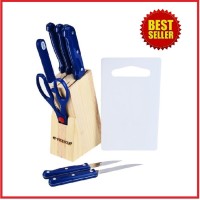Jual Vicenza Pisau Set - 10 Buah - Biru TUA Murah