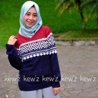 Jual Tunik / Baju Wanita / Baju Atasan / Sweater Columbus Navy Tribal Murah Murah