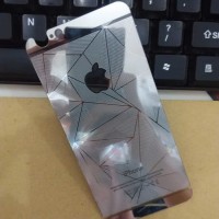 Jual TERMURAH IPhone 6/6S 3D Silver Tempered Glass Mirror Antigores Kaca S Murah