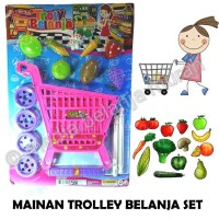 Jual MAINAN TROLLEY BELANJA - MAINAN TROLLEY UNIK - SAYUR & BUAH MAINAN Murah