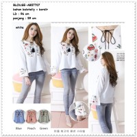 Jual Baju Atasan Boho Bohemian Tunik Blouse Wanita Korea Import Pink Putih Murah