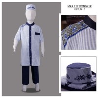MKA127Dongker(8-10tahun) baju koko anak cowok cars cipulir