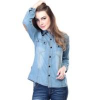 Jual Baju Kemeja Jeans Wanita Inflico 39 SPI 490 Murah