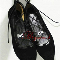 Jual Sepatu Wanita Cewek Flat Shoes Ballerina Hitam Sepatu Wanita Terbaru Murah