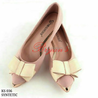 Jual Sepatu Wanita Cewek Balet Pita Salem Terbaru Murah