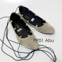 Jual Sepatu Wanita Cewek Khusus Grosir Pp01 Tali Flatshoes Balerina Balle Murah