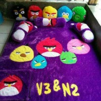 Jual karpet lantai karakter bulu rasfur angry bird / surpet fullset 5cm Murah