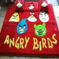 Jual karpet lantai karakter angry bird / surpet set 5cm Murah
