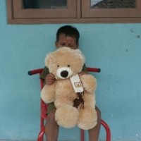 Jual Boneka Teddy Bear Syal Cappucino Uk.55Cm Terbaru Murah