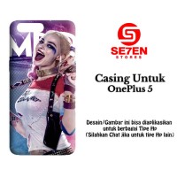 Jual Casing ONE PLUS 5 suicide squad harley HD Custom Hard Case Murah