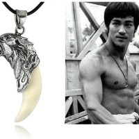 Jual G-Kalung Taring Pria Wanita wolf Fang Necklace tribal urbex survival Murah