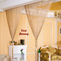 Jual Organizer Tirai Benang Motif Polos COKLAT GOLD (Motif p CS Murah