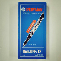 Jual Spidol OHP Snowman OPF (12pcs/Lusin) Murah