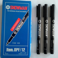 Jual Spidol OHP Snowman OPF (1pcs/Satuan) Murah