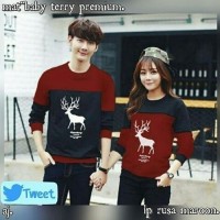 Jual PROMO baju atasan couple LP rusa top murah Murah