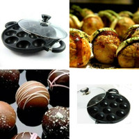 Jual PROMO Panci Cetakan Teflon 15 Lubang Kue TAKOYAKI HAPPY CALL Murah
