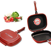 Jual BEST SELLER Panci DOUBLE PAN HAPPYCALL Multifungsi 32cm / Teflon Jumbo Murah