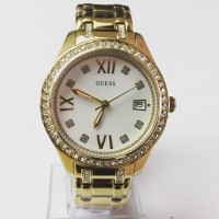 JAM TANGAN WANITA GUESS W0848L2 GOLD ORIGINAL